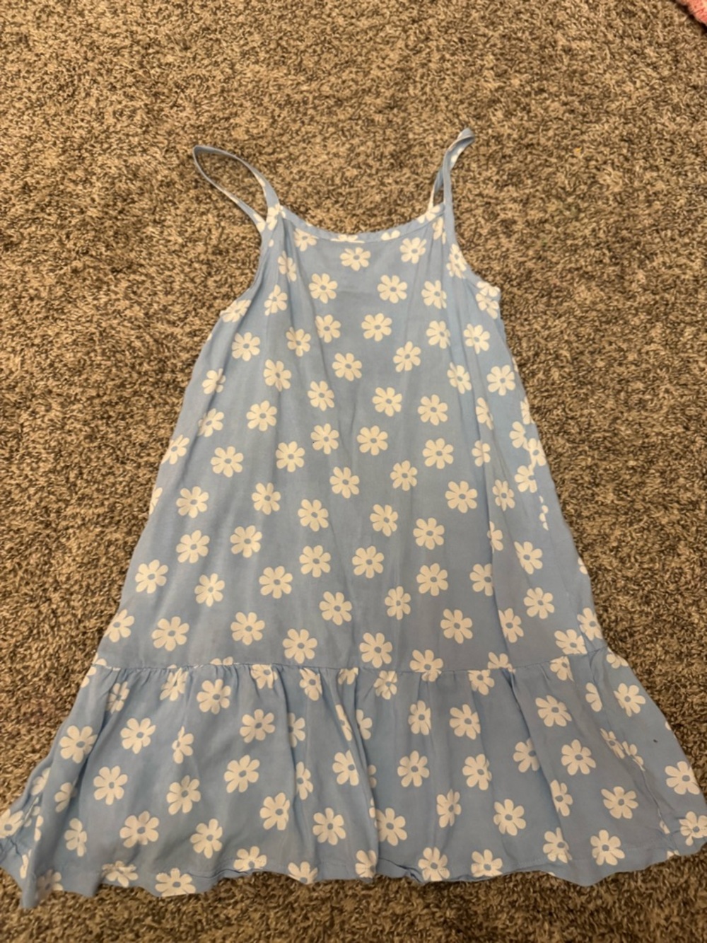 Old Navy Light Blue Daisy Slip Dress for Girls